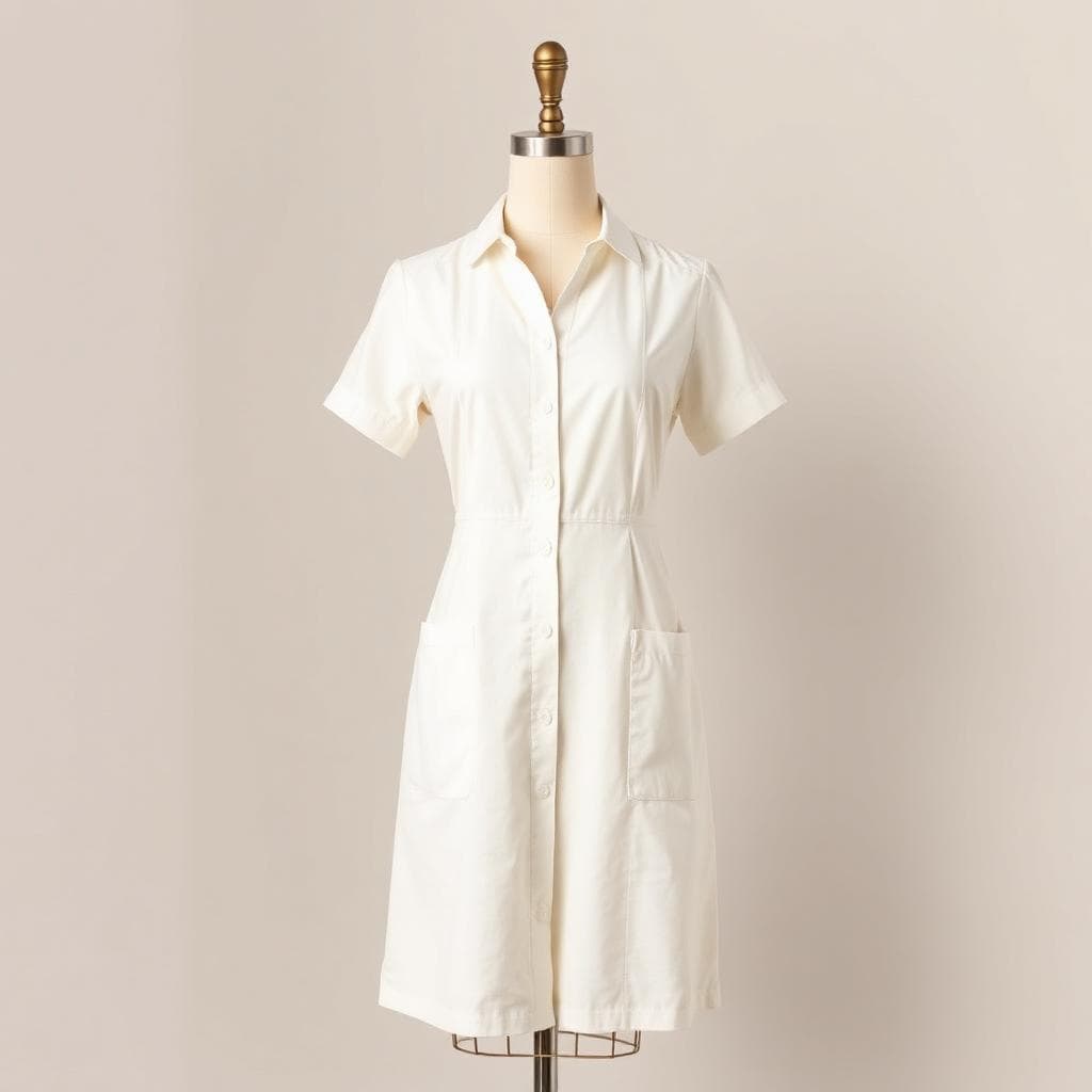 Une robe en coton respirante et élégante, parfaite pour une élégance sans effort en journée.