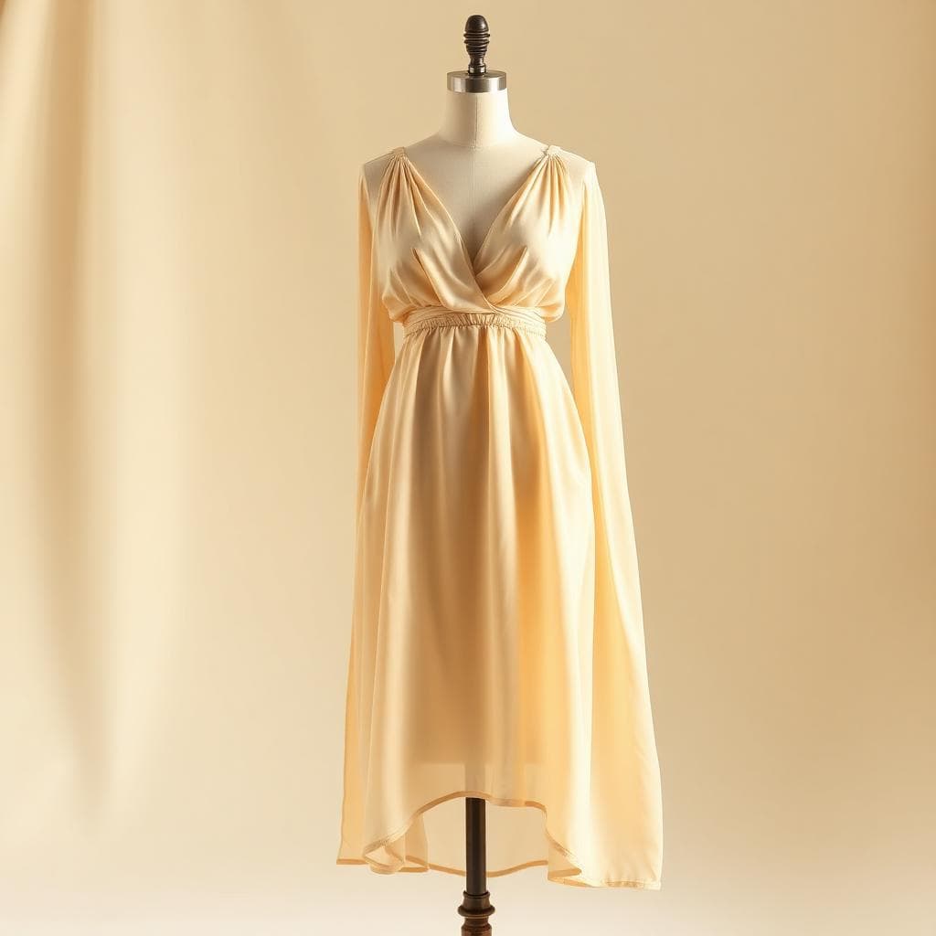 Une robe luxueuse avec un beau drapé et une finition vibrante pour les célébrations formelles.